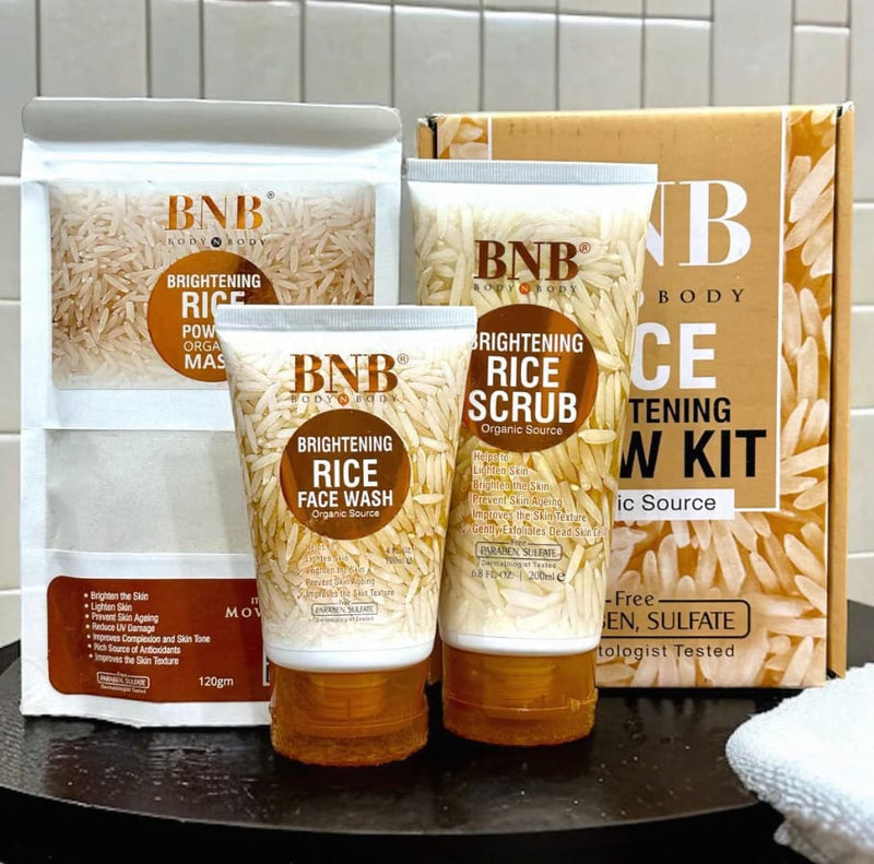BnB Rice Extract Facial Kit For Bright & Glowing Skin